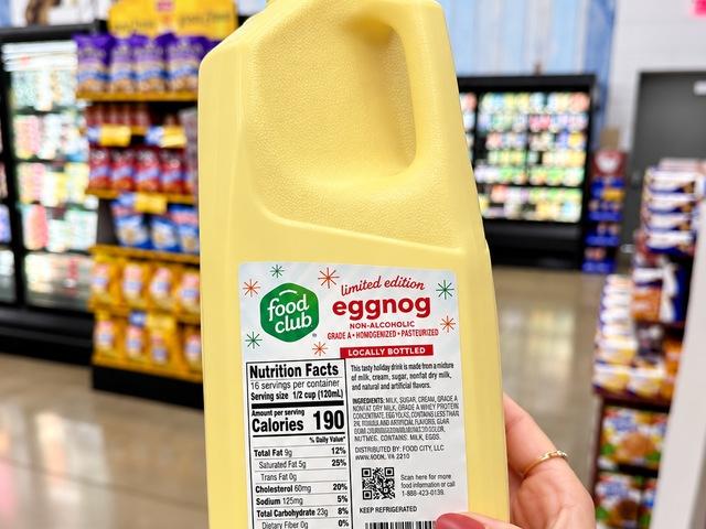 Eggnog is back at Food City, bringing an early taste of the holidays