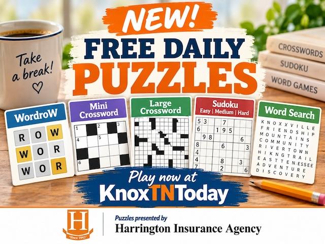 Take a break! KnoxTNToday launches free daily puzzles