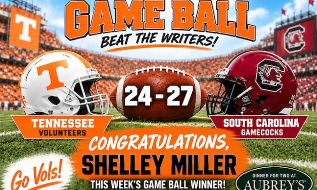Game Ball: Shelley Miller picks South Carolina upset, wins Dinner for Two at Aubrey’s
