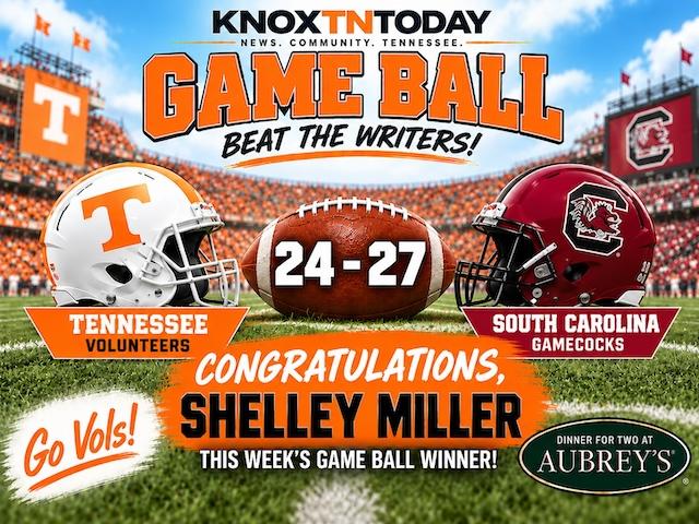 Game Ball: Shelley Miller picks South Carolina upset, wins Dinner for Two at Aubrey’s