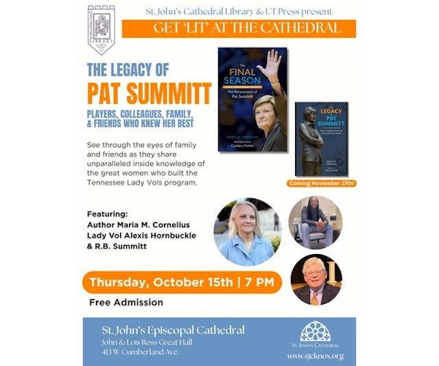 Get ‘Lit’ at the Cathedral explores legacy of Pat Summitt