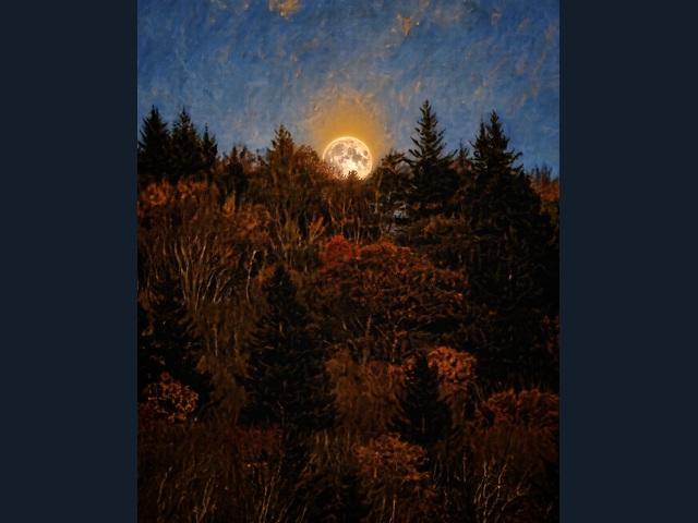 The Hunter’s Moon over Courthouse Valley